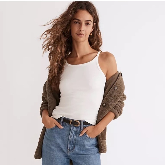 Madewell Tops - Madewell bright side thin strap tank top lighthouse